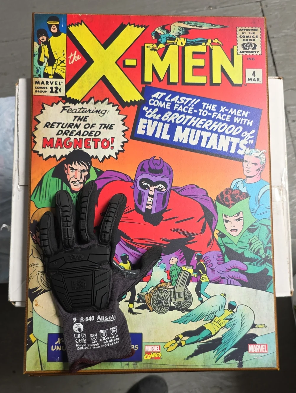 Marvel X-Men Comic Cover - Red, Purple, Green, Yellow
